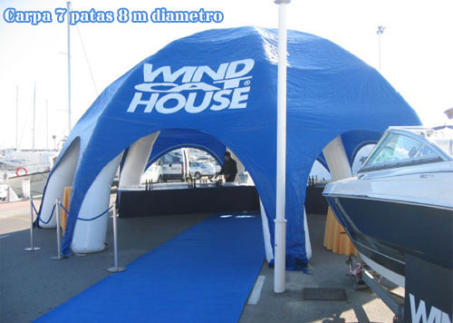 Inflatable tents