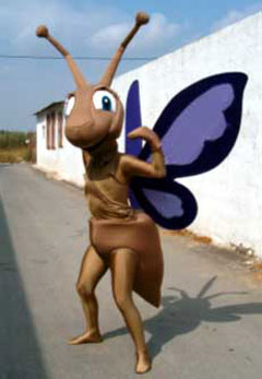 Ant mascot — full-body